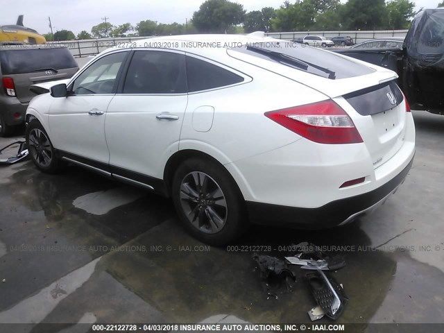5J6TF1H55DL000205 - 2013 HONDA CROSSTOUR EXL თეთრი ფოტო 3