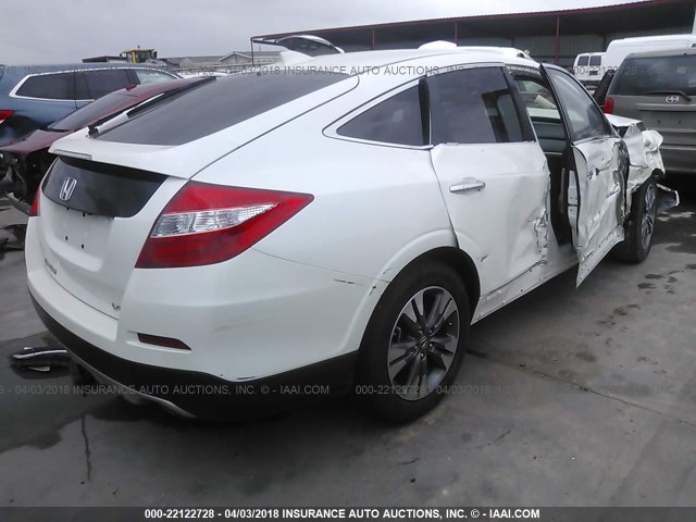 5J6TF1H55DL000205 - 2013 HONDA CROSSTOUR EXL თეთრი ფოტო 4