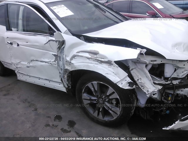 5J6TF1H55DL000205 - 2013 HONDA CROSSTOUR EXL თეთრი ფოტო 6