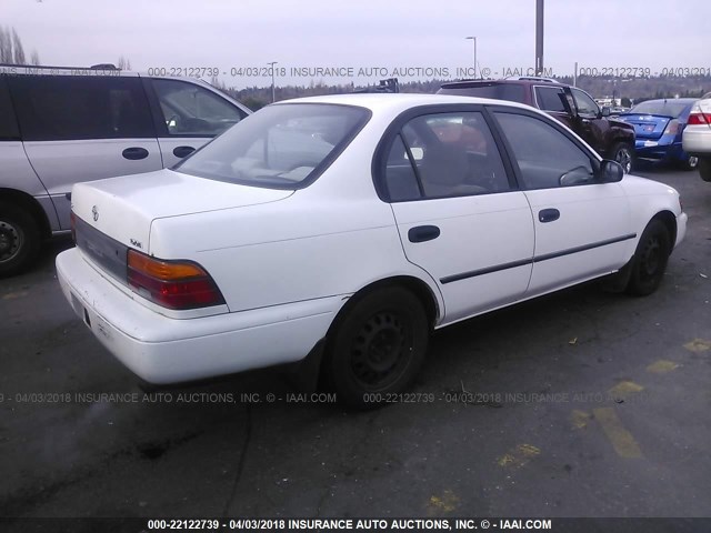 JT2AE09E7P0028322 - 1993 TOYOTA COROLLA LE/DX WHITE photo 4