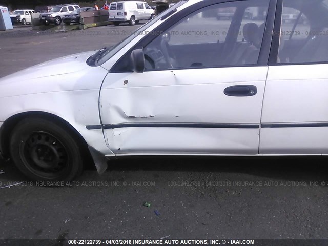 JT2AE09E7P0028322 - 1993 TOYOTA COROLLA LE/DX WHITE photo 6