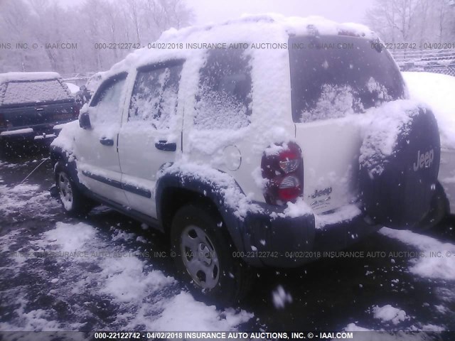 1J4GL48K26W275419 - 2006 JEEP LIBERTY SPORT 白色 照片 3