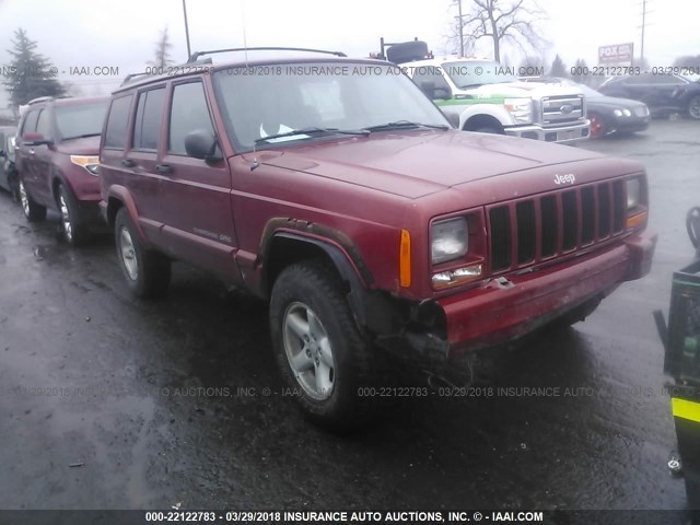 1J4FJ68S4WL216189 - 1998 JEEP CHEROKEE SPORT/CLASSIC Czerwony zdjęcie 1