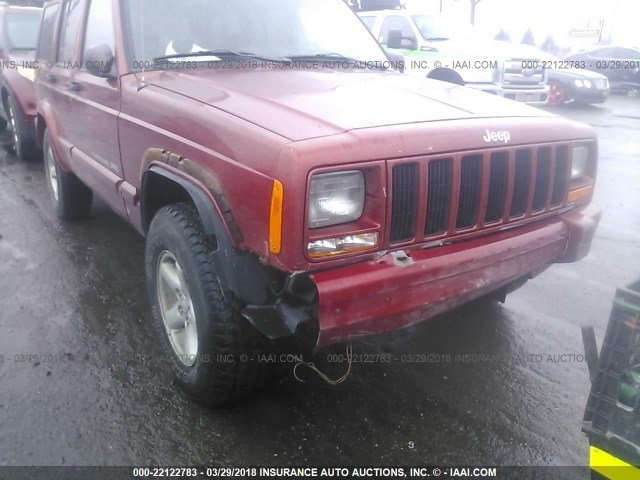 1J4FJ68S4WL216189 - 1998 JEEP CHEROKEE SPORT/CLASSIC Czerwony zdjęcie 6