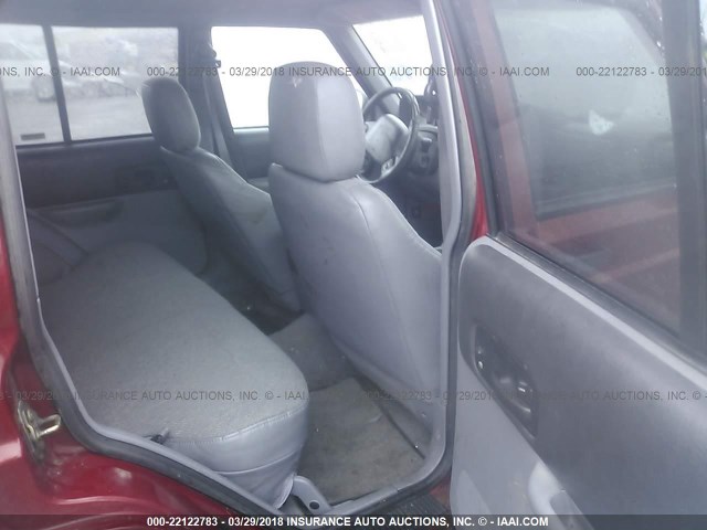 1J4FJ68S4WL216189 - 1998 JEEP CHEROKEE SPORT/CLASSIC Czerwony zdjęcie 8