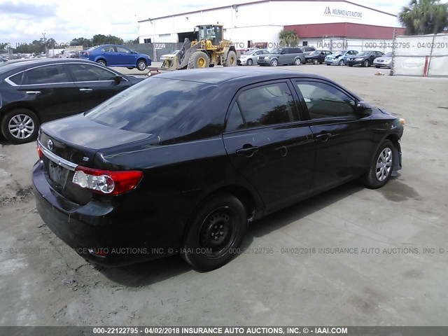 JTDBU4EE2BJ106309 - 2011 TOYOTA COROLLA S/LE BLACK photo 4