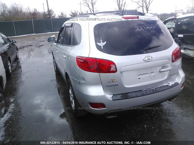 5NMSG13D07H123719 - 2007 HYUNDAI SANTA FE GLS SILVER photo 3