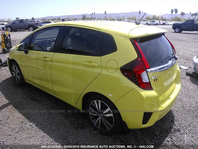 JHMGK5H72GX002548 - 2016 HONDA FIT EX/EXL YELLOW photo 3