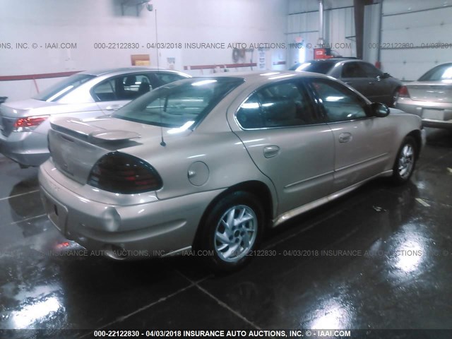 1G2NF52E74M593871 - 2004 PONTIAC GRAND AM SE1 GOLD photo 4