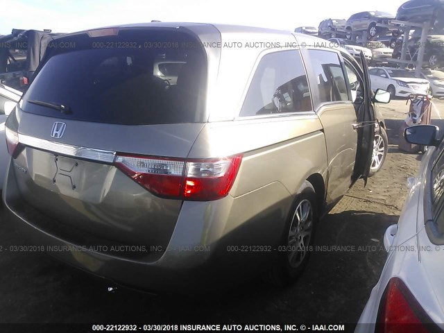 5FNRL5H63BB041392 - 2011 HONDA ODYSSEY EXL GOLD photo 4