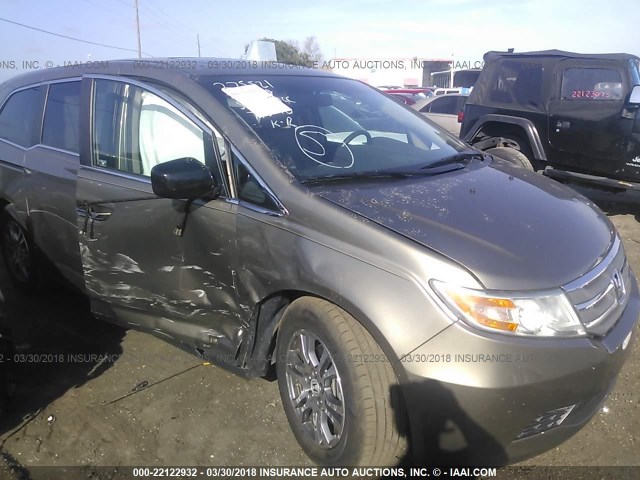 5FNRL5H63BB041392 - 2011 HONDA ODYSSEY EXL ოქროსფერი ფოტო 6