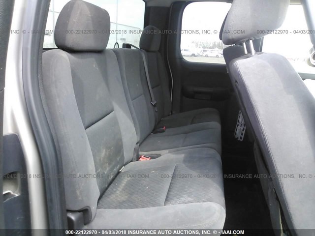 2GTEC290791133206 - 2009 GMC SIERRA C1500 SLE SILVER photo 8