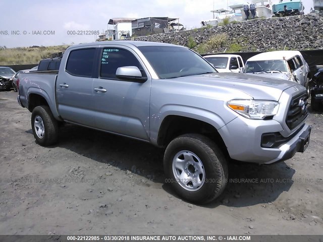 3TMCZ5ANXHM075243 - 2017 TOYOTA TACOMA DBL CAB/SR/TRDSPT/OR/PRO ვერცხლისფერი ფოტო 1