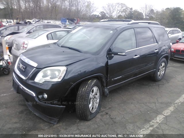 1GKEV337X7J140096 - 2007 GMC ACADIA SLT-2 BLACK photo 2