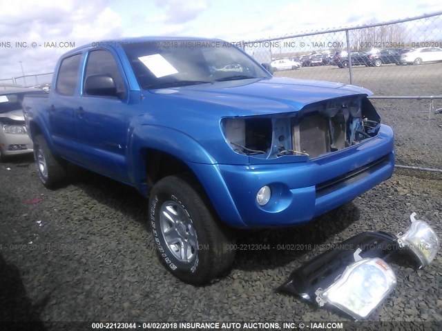 5TELU42N05Z008950 - 2005 TOYOTA TACOMA DOUBLE CAB ლურჯი ფოტო 1