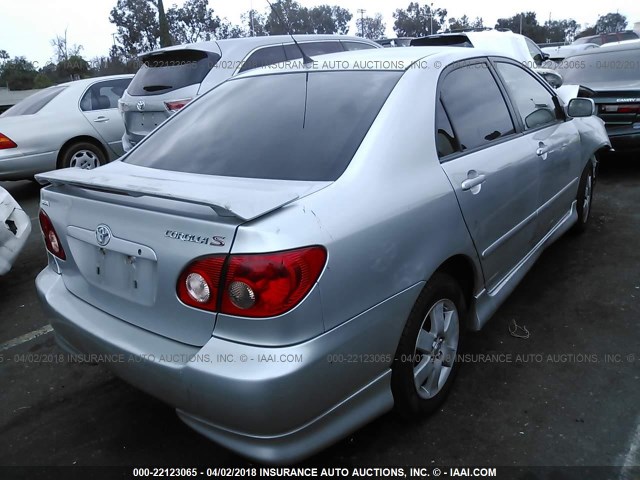 1NXBR32E88Z993661 - 2008 TOYOTA COROLLA CE/LE/S SILVER photo 4