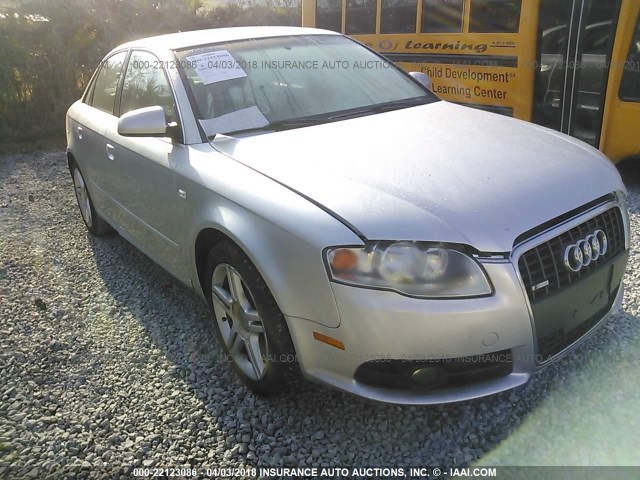 WAUAF78EX8A059636 - 2008 AUDI A4 2.0T GRAY photo 1