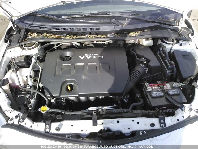 JTDBL40E19J028027 - 2009 TOYOTA COROLLA LE/XLE WHITE photo 10