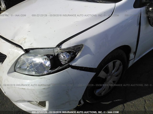 JTDBL40E19J028027 - 2009 TOYOTA COROLLA LE/XLE WHITE photo 6
