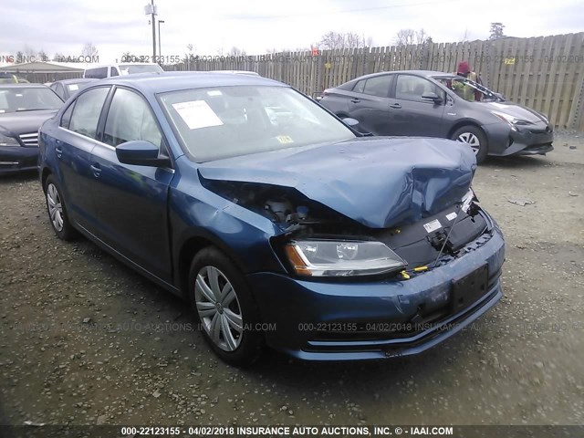 3VW2B7AJ4HM340261 - 2017 VOLKSWAGEN JETTA S 蓝色 照片 1