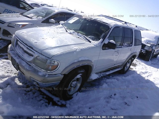 1FMDU74E61ZA45487 - 2001 FORD EXPLORER EDDIE BAUER WHITE photo 2