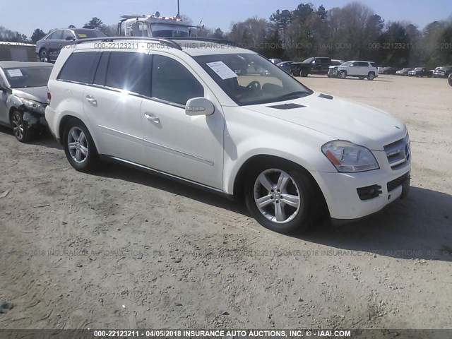 4JGBF71E17A263298 - 2007 MERCEDES-BENZ GL 450 4MATIC WHITE photo 1