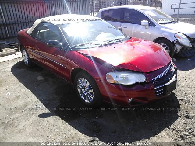 1C3EL65RX5N649665 - 2005 CHRYSLER SEBRING LIMITED RED photo 1