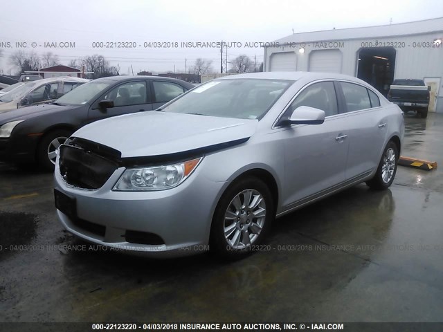 1G4GB5ER6CF348220 - 2012 BUICK LACROSSE CONVENIENCE SILVER photo 2