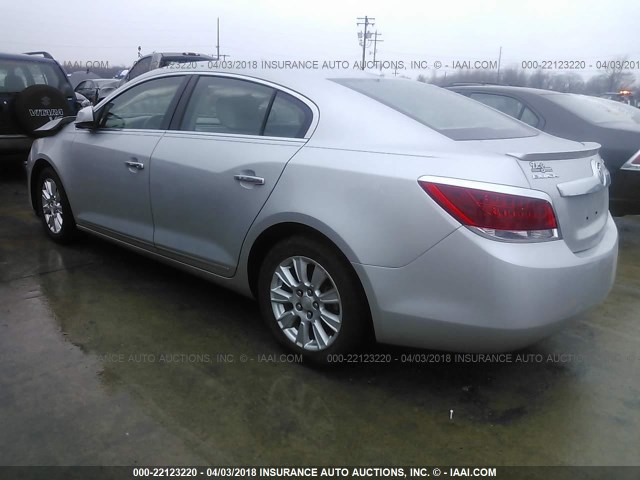 1G4GB5ER6CF348220 - 2012 BUICK LACROSSE CONVENIENCE SILVER photo 3