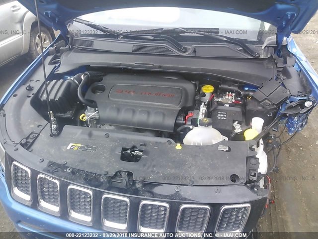 3C4NJDBB9HT650680 - 2017 JEEP COMPASS LATITUDE 蓝色 照片 10