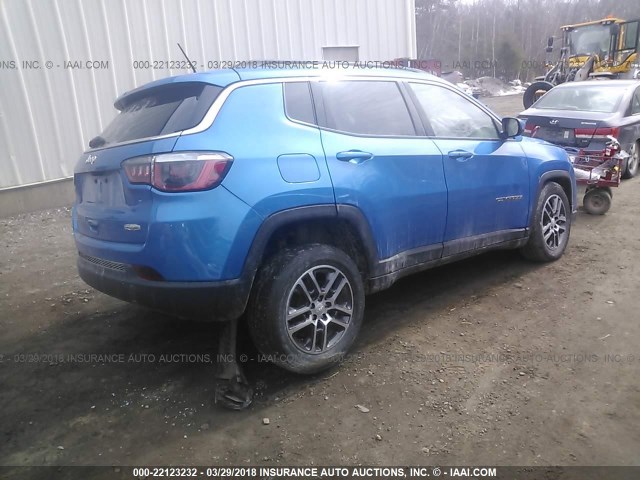 3C4NJDBB9HT650680 - 2017 JEEP COMPASS LATITUDE 蓝色 照片 4