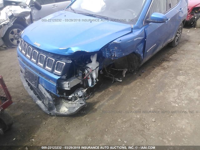 3C4NJDBB9HT650680 - 2017 JEEP COMPASS LATITUDE 蓝色 照片 6
