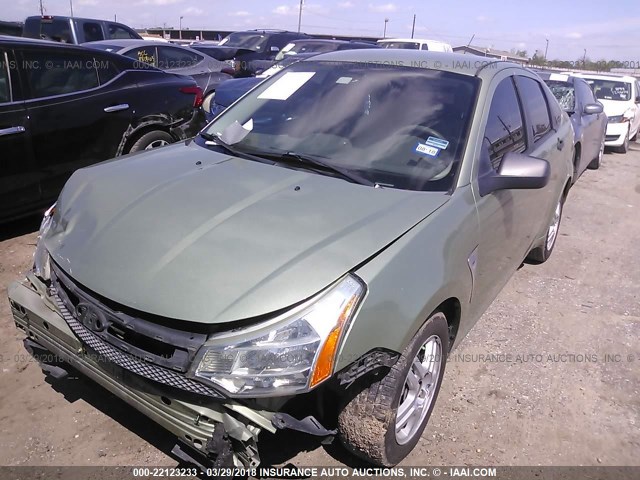 1FAHP35N48W179548 - 2008 FORD FOCUS SE/SEL/SES GREEN photo 2