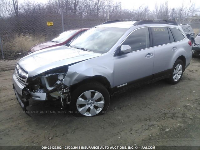 4S4BRCKC3C3229715 - 2012 SUBARU OUTBACK 2.5I LIMITED GRAY photo 2