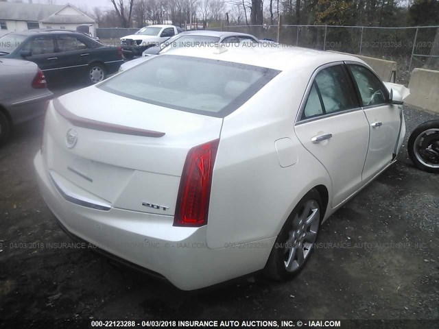 1G6AB5SX2E0168013 - 2014 CADILLAC ATS LUXURY WHITE photo 4