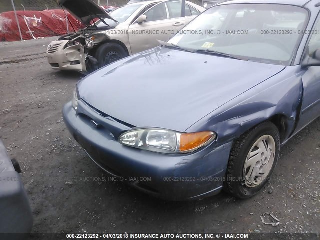 1FAFP10P6XW168697 - 1999 FORD ESCORT LX BLUE photo 6