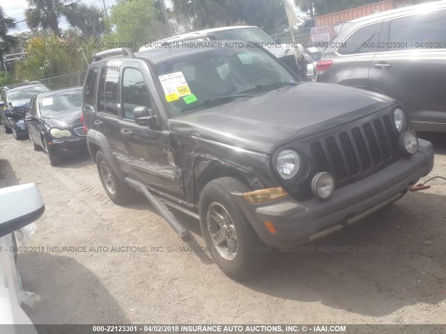 1J4GK38K85W598207 - 2005 JEEP LIBERTY RENEGADE BROWN photo 1