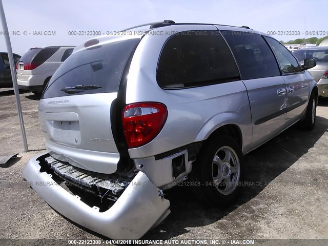 2D4GP44383R231876 - 2003 DODGE GRAND CARAVAN SPORT SILVER photo 4