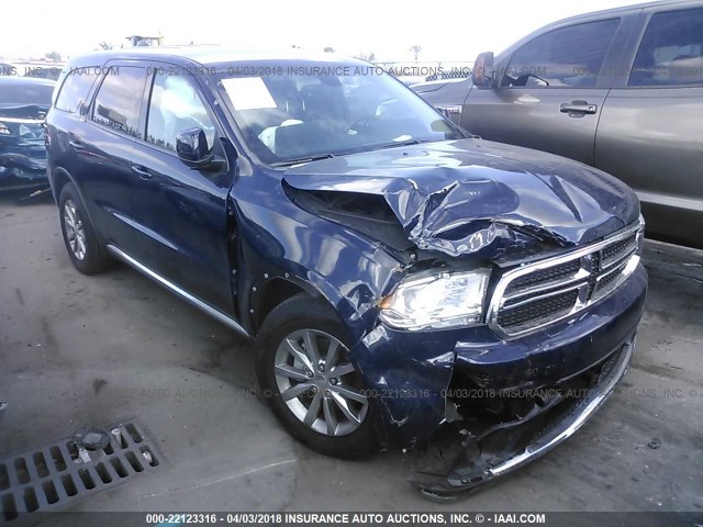 1C4RDHAG8HC960652 - 2017 DODGE DURANGO SXT Dark Blue photo 1