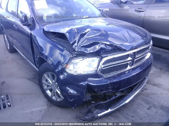 1C4RDHAG8HC960652 - 2017 DODGE DURANGO SXT Dark Blue photo 6