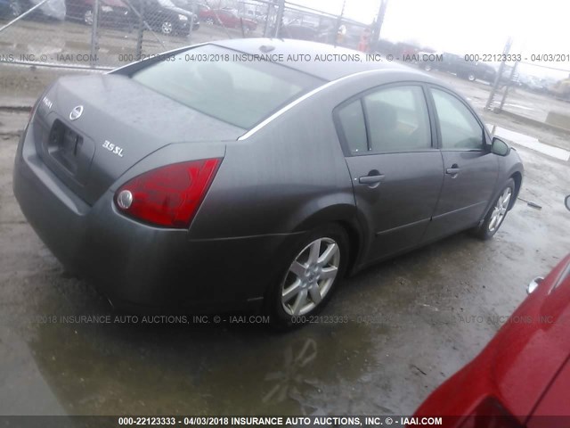 1N4BA41EX6C823149 - 2006 NISSAN MAXIMA SE/SL GRAY photo 4