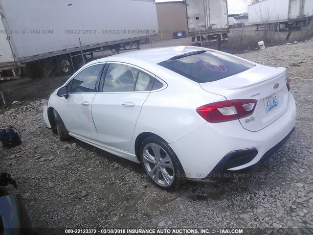 1G1BG5SM7G7291432 - 2016 CHEVROLET CRUZE PREMIER WHITE photo 3