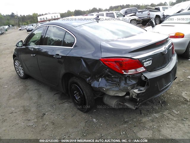 2G4GS5EV4C9213064 - 2012 BUICK REGAL PREMIUM GRAY photo 3