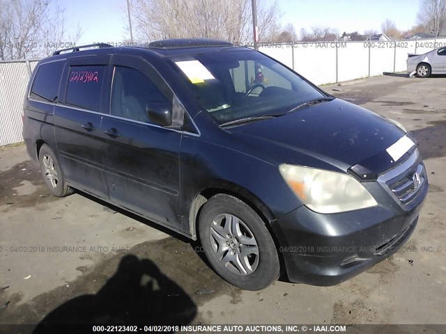 5FNRL38766B019373 - 2006 HONDA ODYSSEY EXL GRAY photo 1