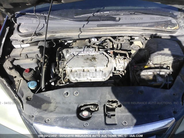 5FNRL38766B019373 - 2006 HONDA ODYSSEY EXL ნაცრისფერი ფოტო 10