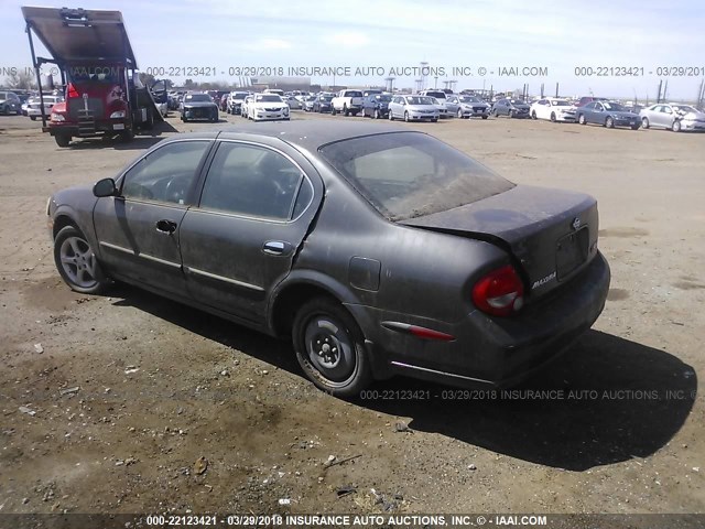 JN1CA31D8YT756881 - 2000 NISSAN MAXIMA GLE/GXE/SE GRAY photo 3