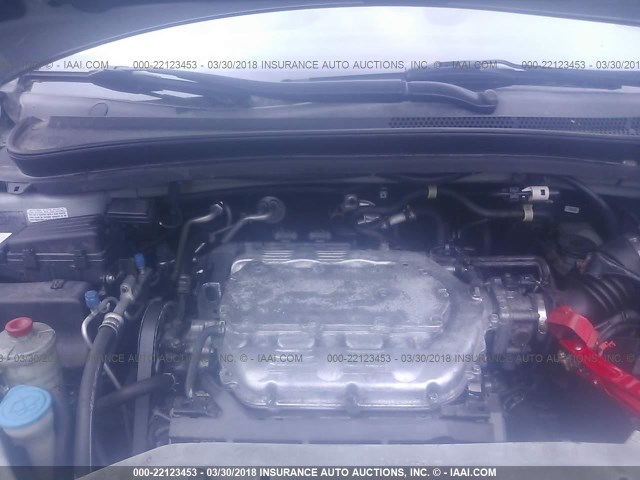 5FNRL38748B115313 - 2008 HONDA ODYSSEY EXL ნაცრისფერი ფოტო 10