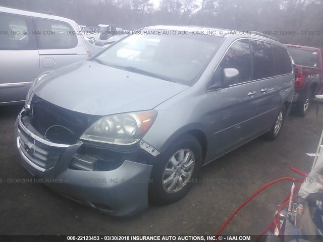 5FNRL38748B115313 - 2008 HONDA ODYSSEY EXL GRAY photo 2