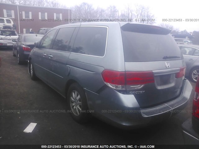 5FNRL38748B115313 - 2008 HONDA ODYSSEY EXL ნაცრისფერი ფოტო 3
