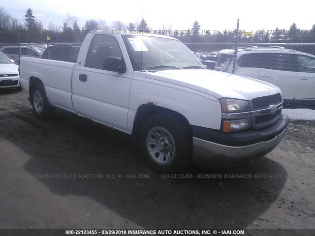 1GCEC14X15Z217652 - 2005 CHEVROLET SILVERADO C1500 WHITE photo 1